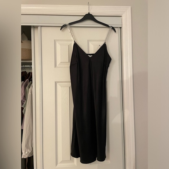 Primark Dresses & Skirts - NWT Primark Black Satin Slip Dress Size 8